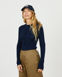 Auguste - Pull col rond avec boutons à l'avant en 100% laine vierge - 1 - Alexandra Golovanoff
