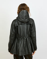 Travel - Parka à capuche en 100% cuir d'agneau - 3 - Alexandra Golovanoff