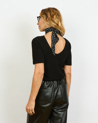 Elena - Pull manche 3/4 reversible en cachemire et soie - 3 - Alexandra Golovanoff