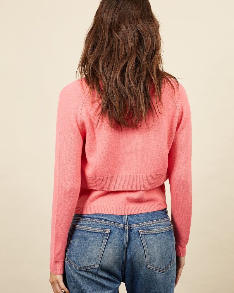 cardigan crop Mila blush 15