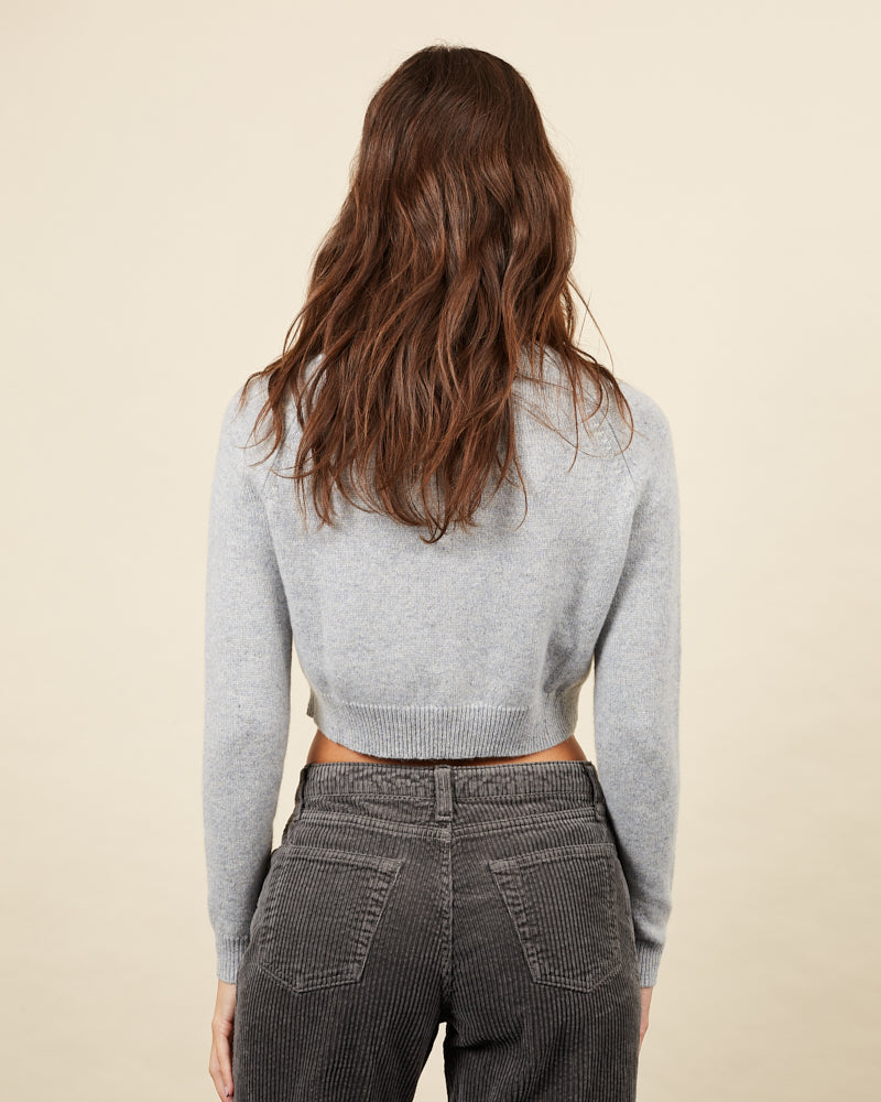 cardigan crop Mila grey 15