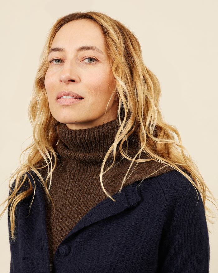 alexandra golovanoff Plastron brown 15