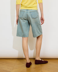 Cécile - Bermuda en jean - taille mi-haute - jambe large - 2 - Alexandra Golovanoff