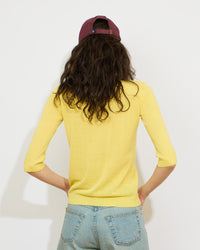 Augustin - Pull fin col tunisien en coton et lin - 2 - Alexandra Golovanoff