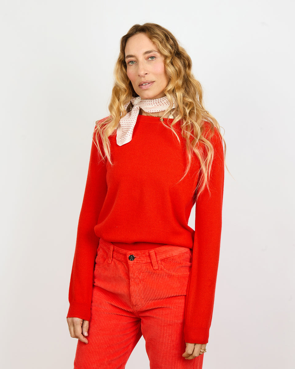 Mila - Pull fin col rond en 100% cachemire - 1 - Alexandra Golovanoff