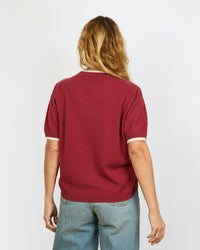 Alberto - T-shirt  fin en trompe l'œil en 100% cachemire - 2 - Alexandra Golovanoff