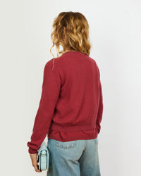Mila - Cardigan fin col rond et manches raglantes en 100% cachemire - 2 - Alexandra Golovanoff