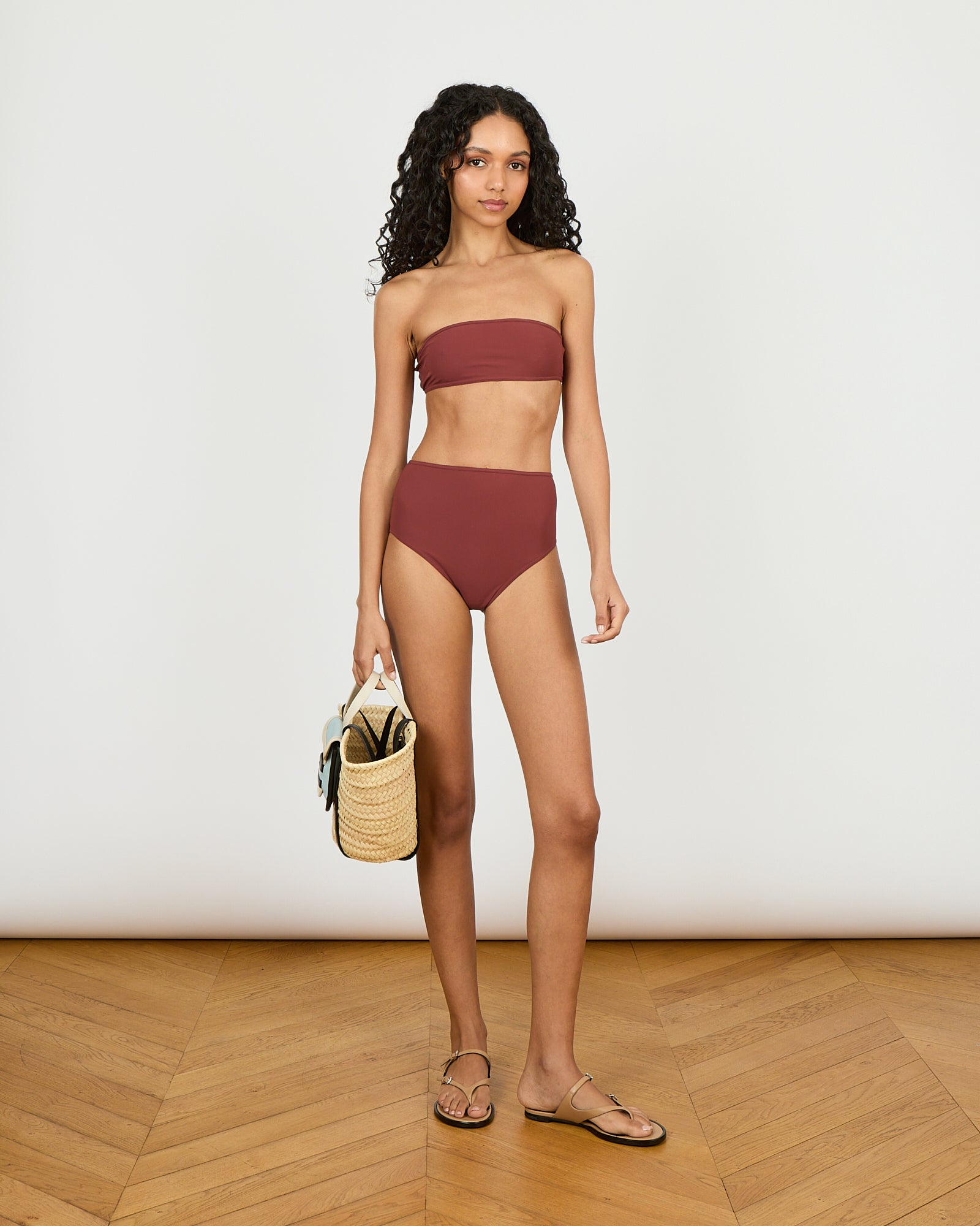 Copacabana - Maillot de bain 2 pièces culotte taille haute et haut bandeau - 1 - Alexandra Golovanoff