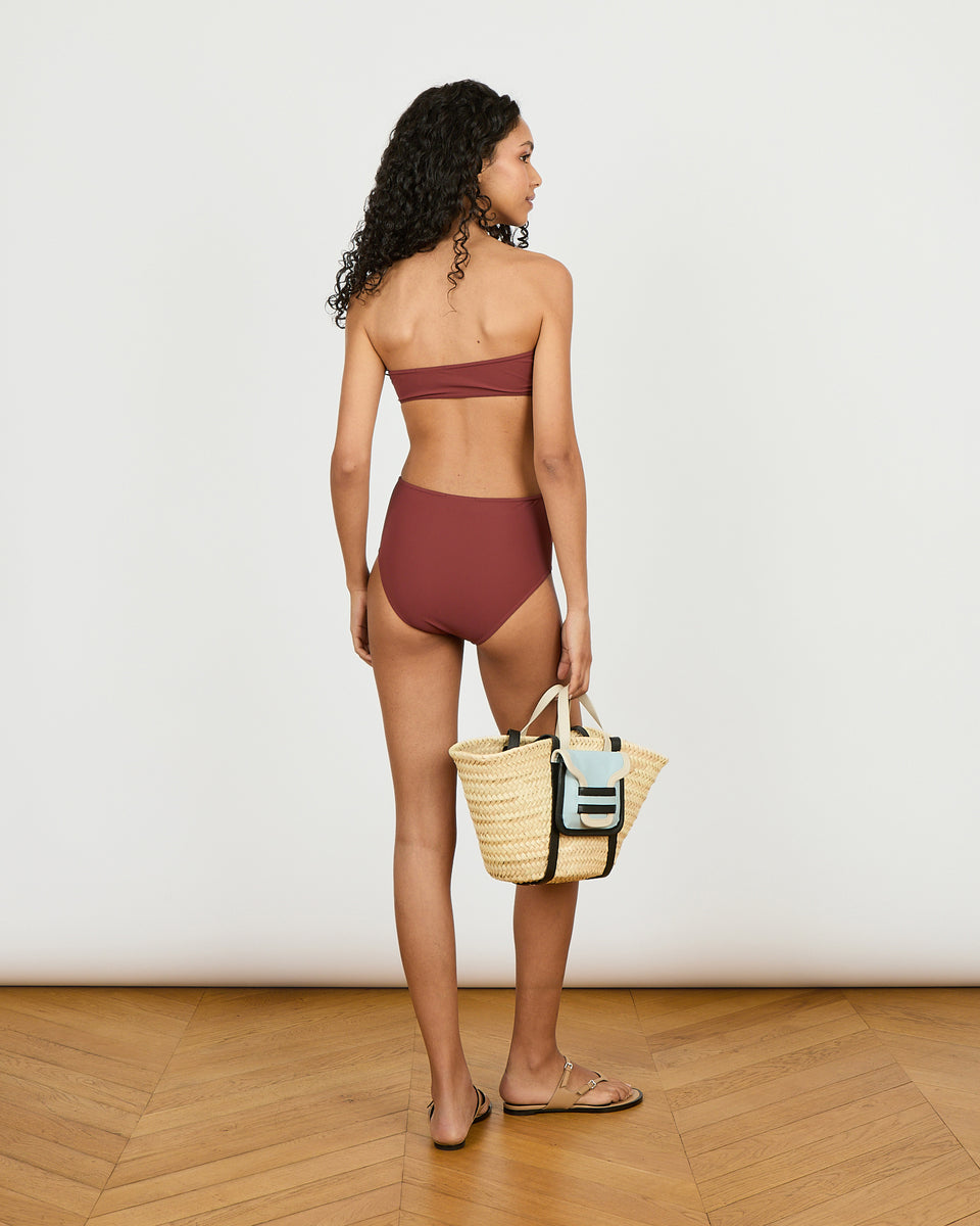 Copacabana - Maillot de bain 2 pièces culotte taille haute et haut bandeau - 2 - Alexandra Golovanoff