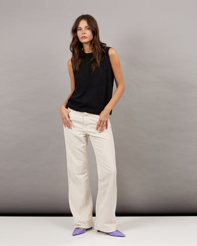 Pantalon France velours crème 15