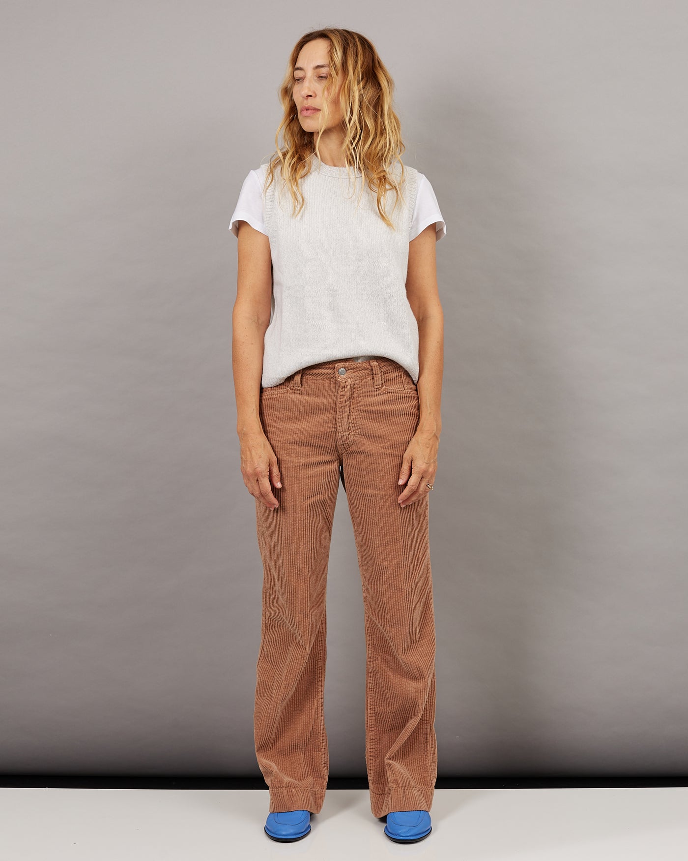 Pantalon France velours camel 15