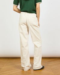 France - Pantalon velours - taille mi-haute - jambe large - 2 - Alexandra Golovanoff