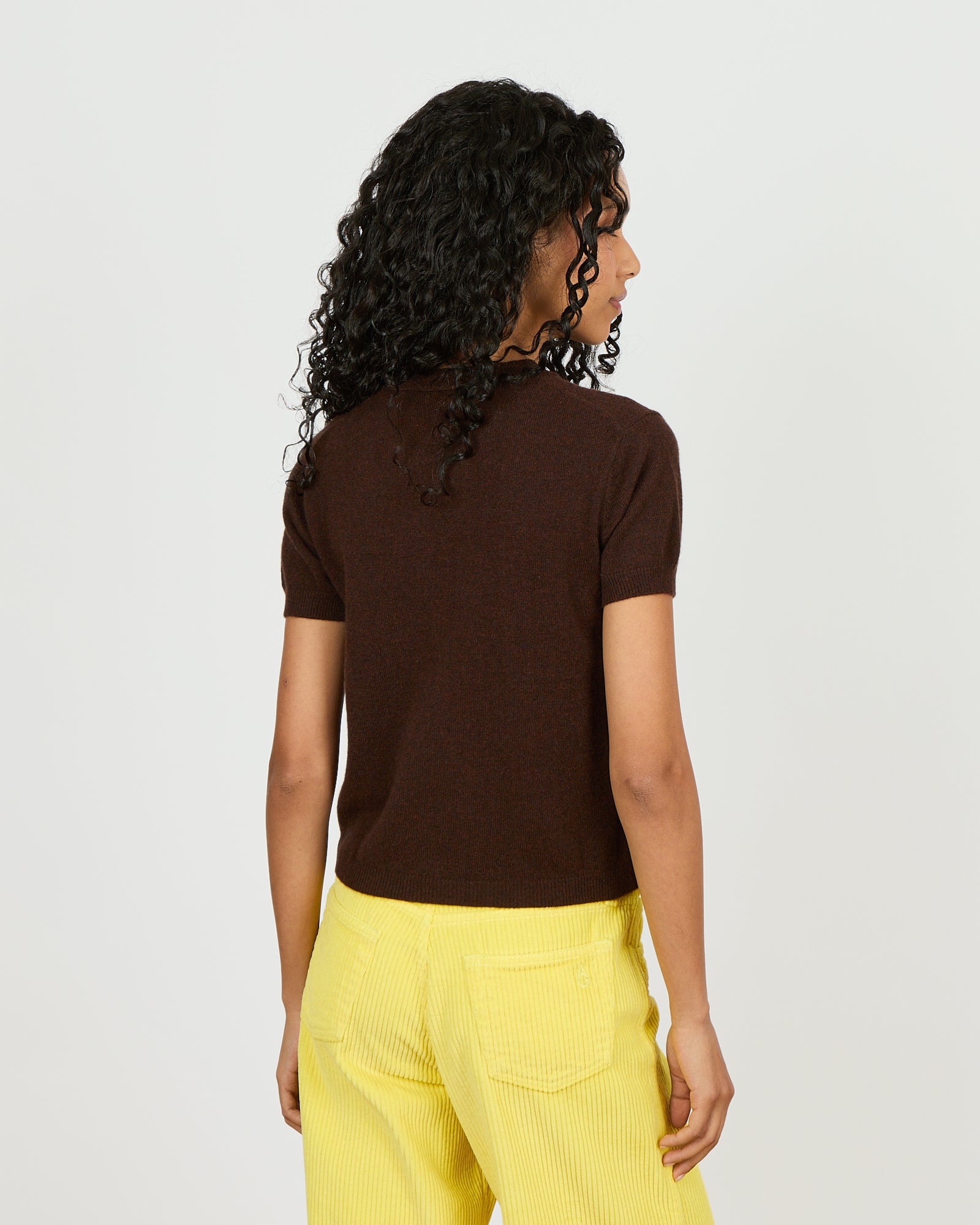 André - T-shirt fin manches courtes en 100% cachemire - 2 - Alexandra Golovanoff