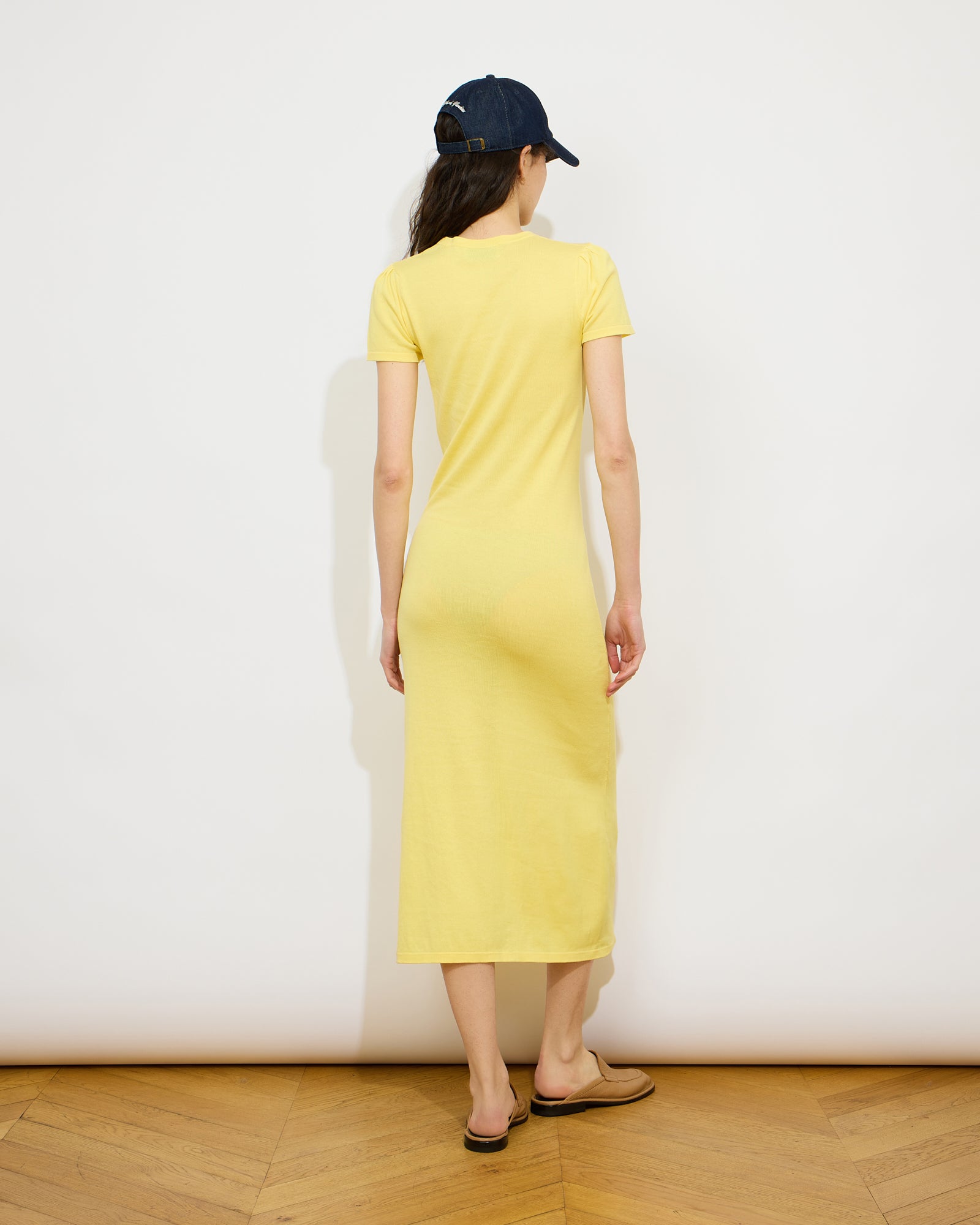 Ilana - Robe longue avec ouverture devant en 100% coton - 2 - Alexandra Golovanoff