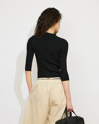 Mona - T-shirt manches 3/4 en 100% coton - 2 - Alexandra Golovanoff