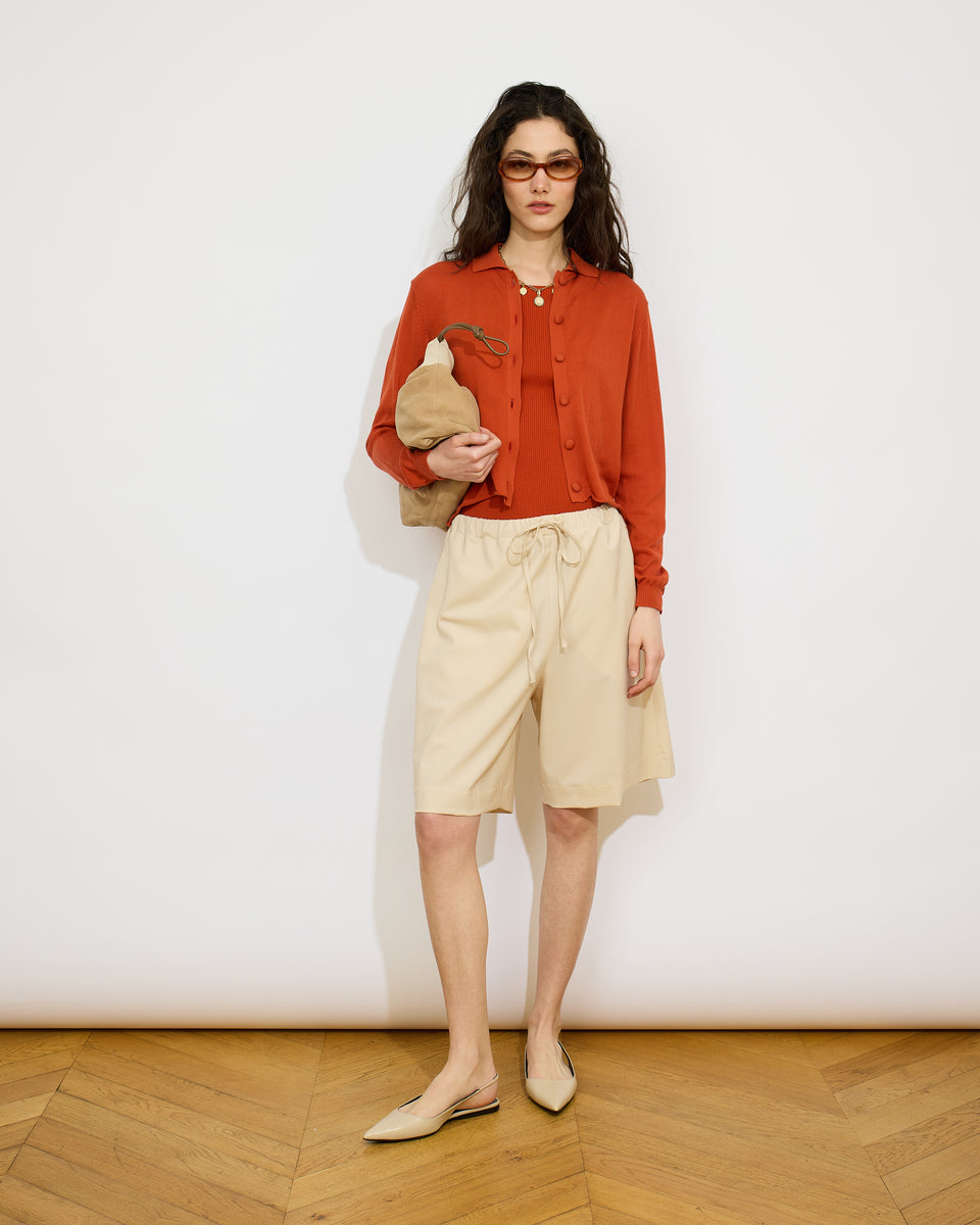 Margaux - Chemise au col polo en 100% coton - 1 - Alexandra Golovanoff