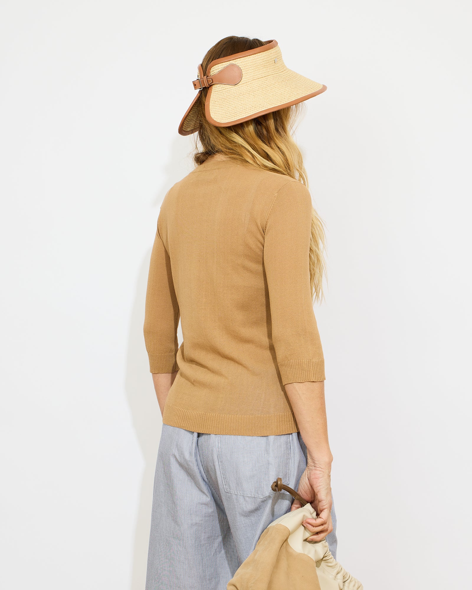 Augustin - Pull fin col tunisien en coton et lin - 2 - Alexandra Golovanoff