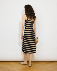Marie-Amélie - Robe longue rayé aux bretelles fines - 2 - Alexandra Golovanoff
