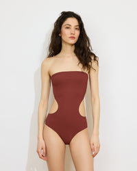 Marigot - Maillot de bain 1 pièce bandeau avec découpes - 1 - Alexandra Golovanoff
