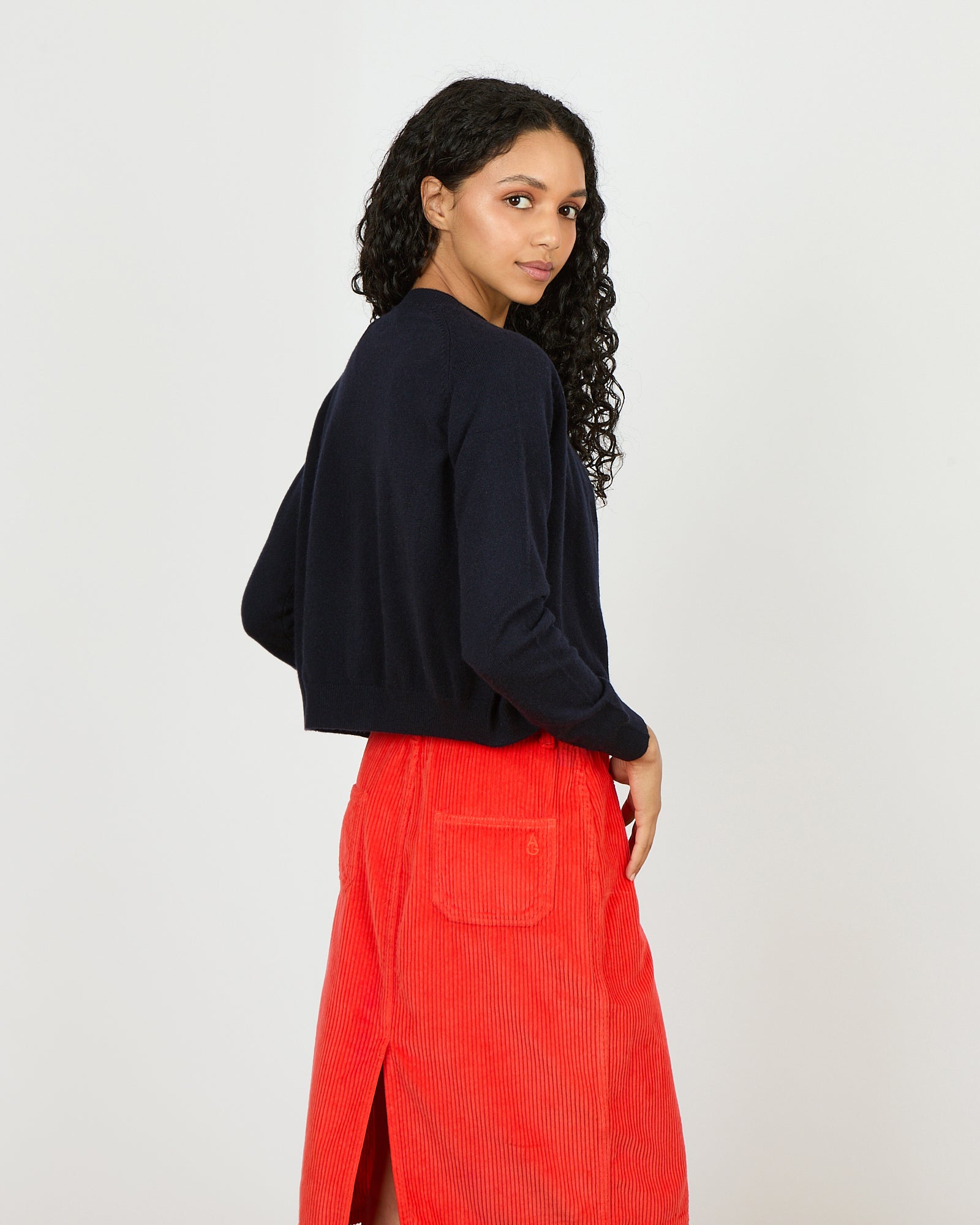 Cardigan Mila Light Navy - 2 - Alexandra Golovanoff
