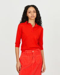 Roxy - Polo manches 3/4 en 100% laine vierge - 1 - Alexandra Golovanoff