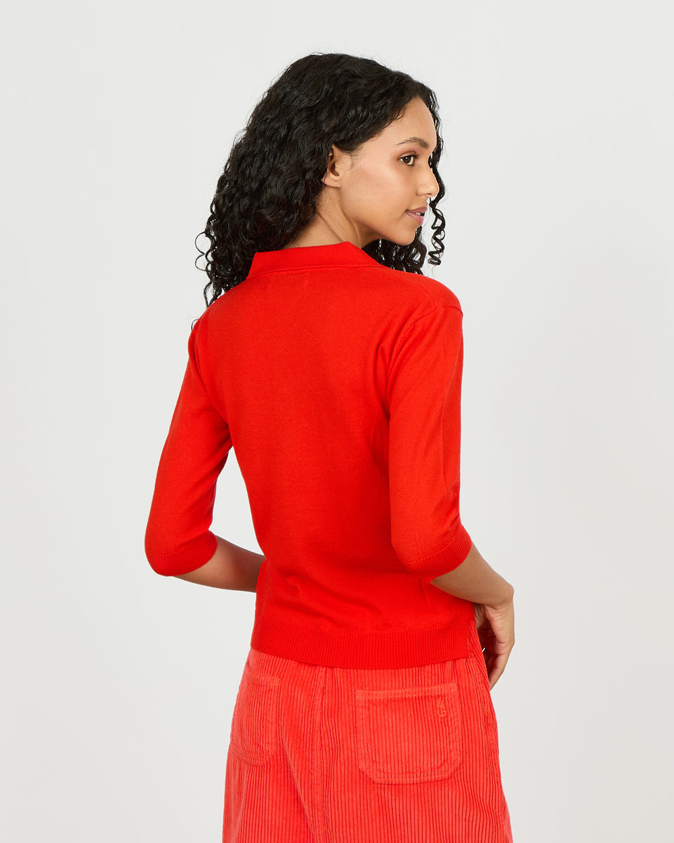 Roxy - Polo manches 3/4 en 100% laine vierge - 2 - Alexandra Golovanoff