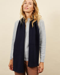 Echarpe navy 15 - 1 - Alexandra Golovanoff