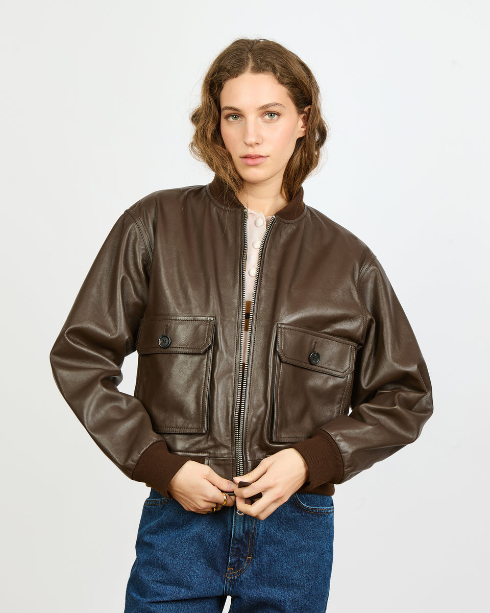Marlon - Blouson en 100% cuir d'agneau - 1 - Alexandra Golovanoff
