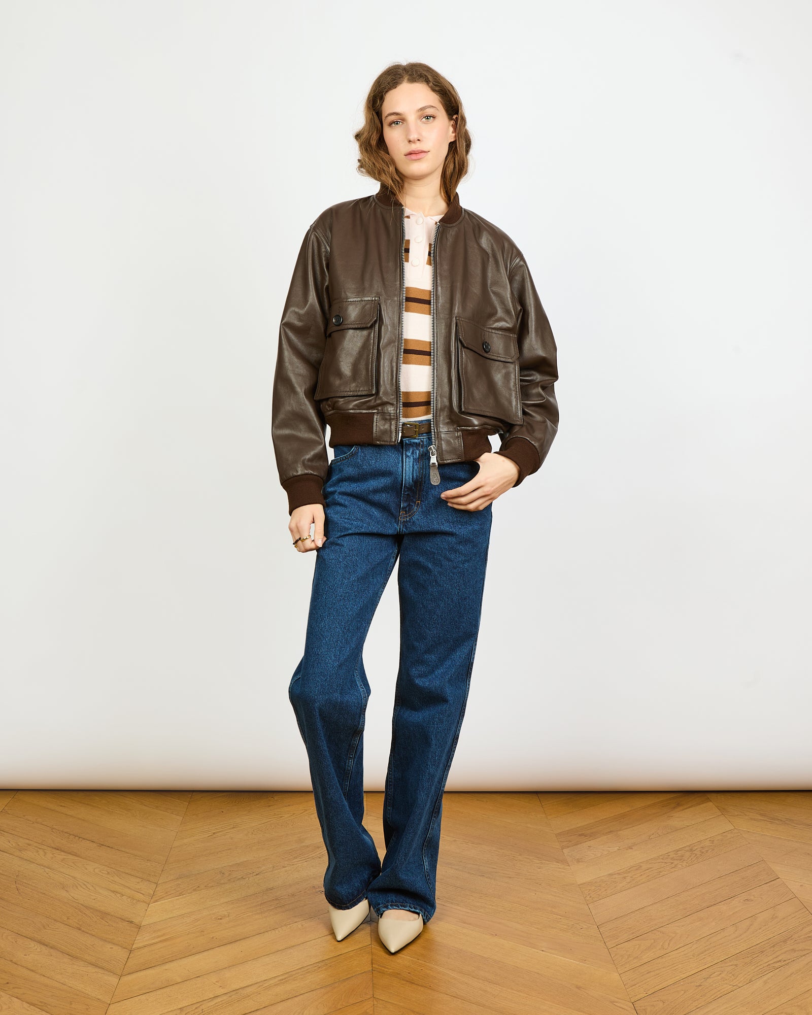 Marlon - Blouson en 100% cuir d'agneau - 3 - Alexandra Golovanoff