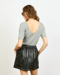Elena - Pull manche 3/4 reversible en cachemire et soie - 3 - Alexandra Golovanoff