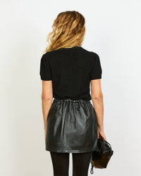 Mini - T-shirt manches arrondies en cachemire et soie - 3 - Alexandra Golovanoff