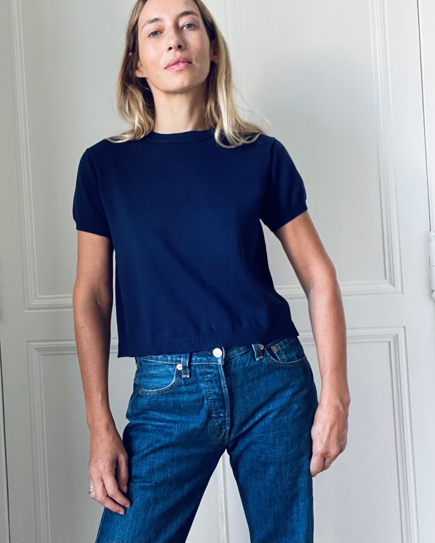 Sonia crop bleu nuit 12