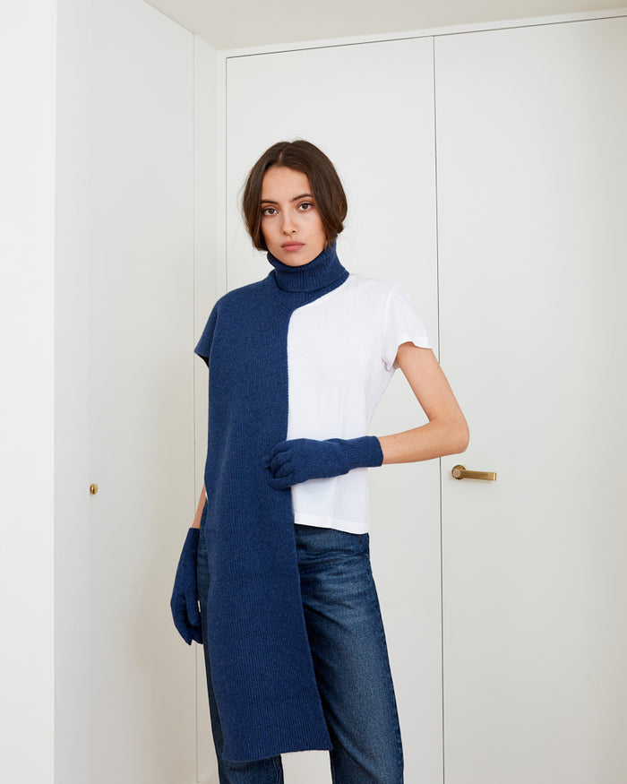 alexandra golovanoff Col-écharpe blue 13