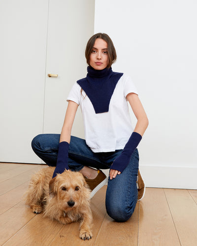 Plastron navy 13