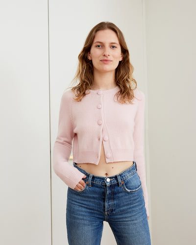 cardigan crop Mila blush 13