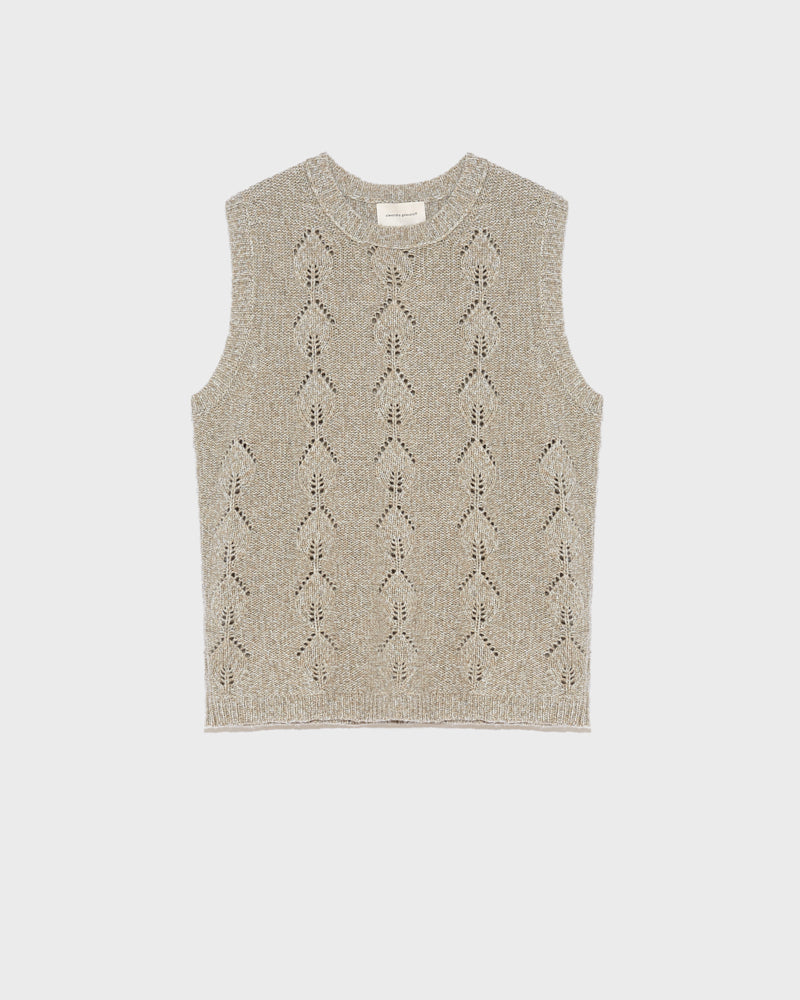 Ele pointelle beige