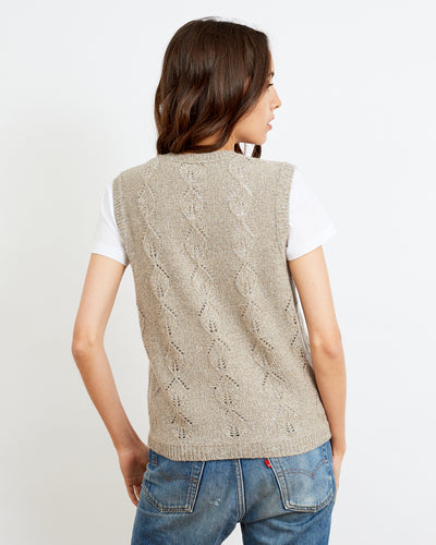 Ele pointelle beige