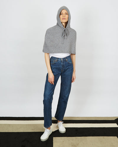 Poncho capuche dark grey