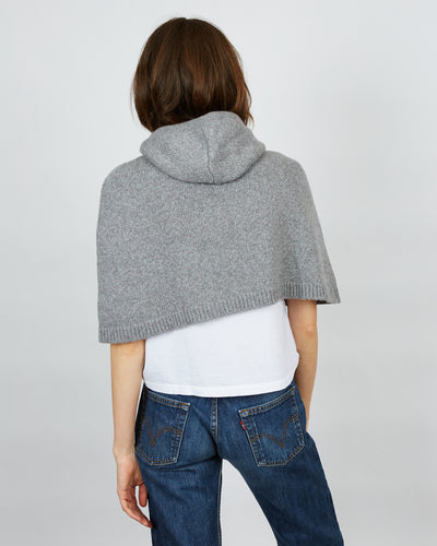 Poncho capuche dark grey