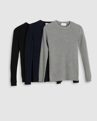 ribbed cashmere sweater Kawai black