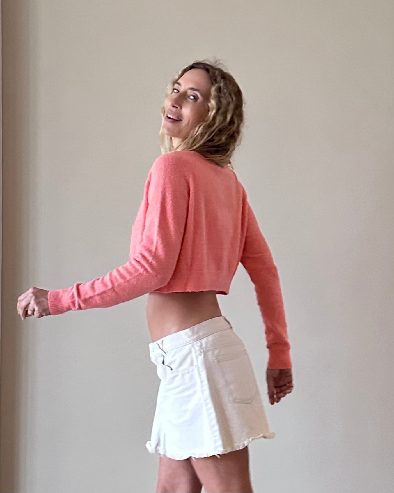 Cardigan crop Mila pivoine 14