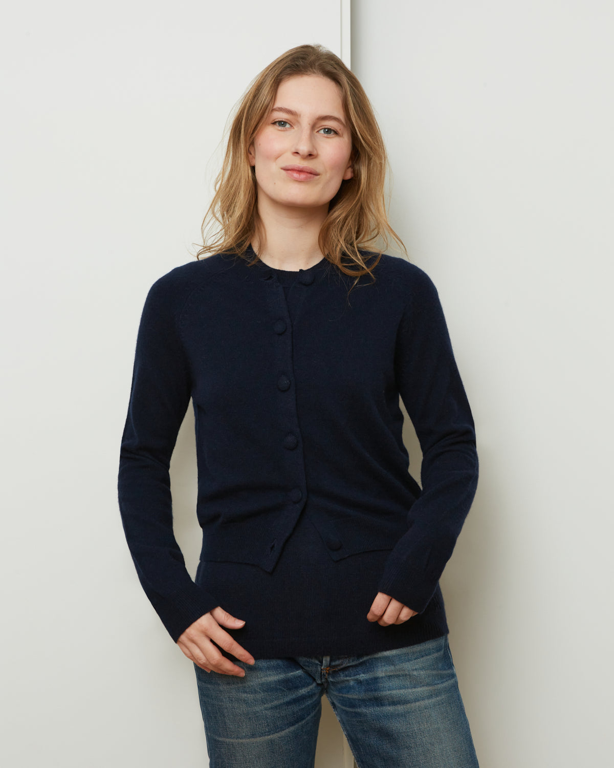Cardigan Mila Light navy 16 - 1 - Alexandra Golovanoff