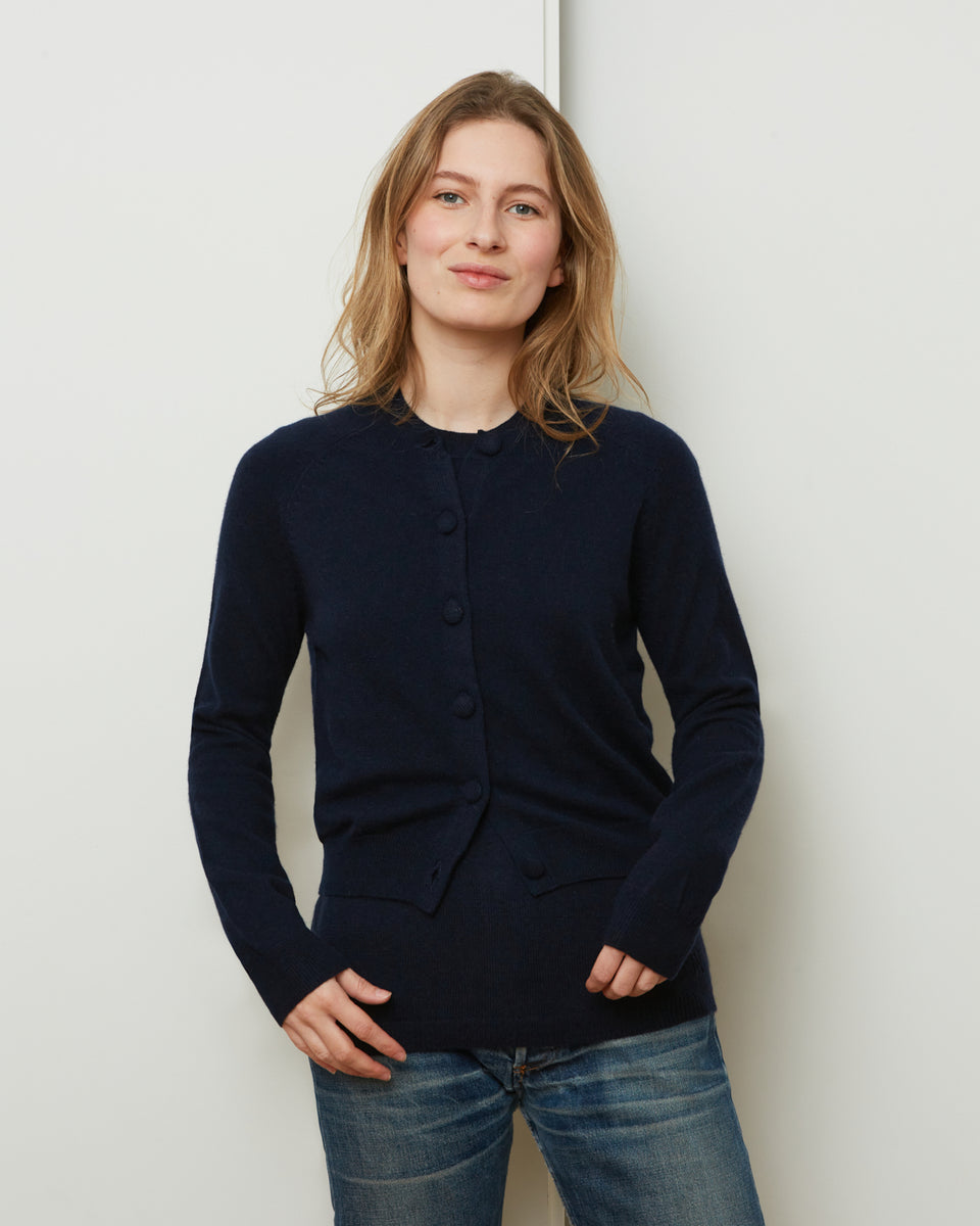 Cardigan Mila Light navy 16 - 1 - Alexandra Golovanoff