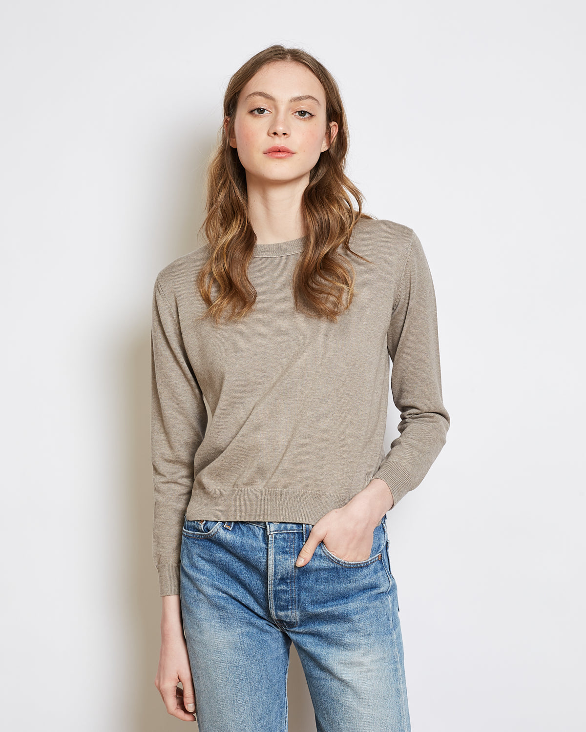 organic cotton sweater francoise grege