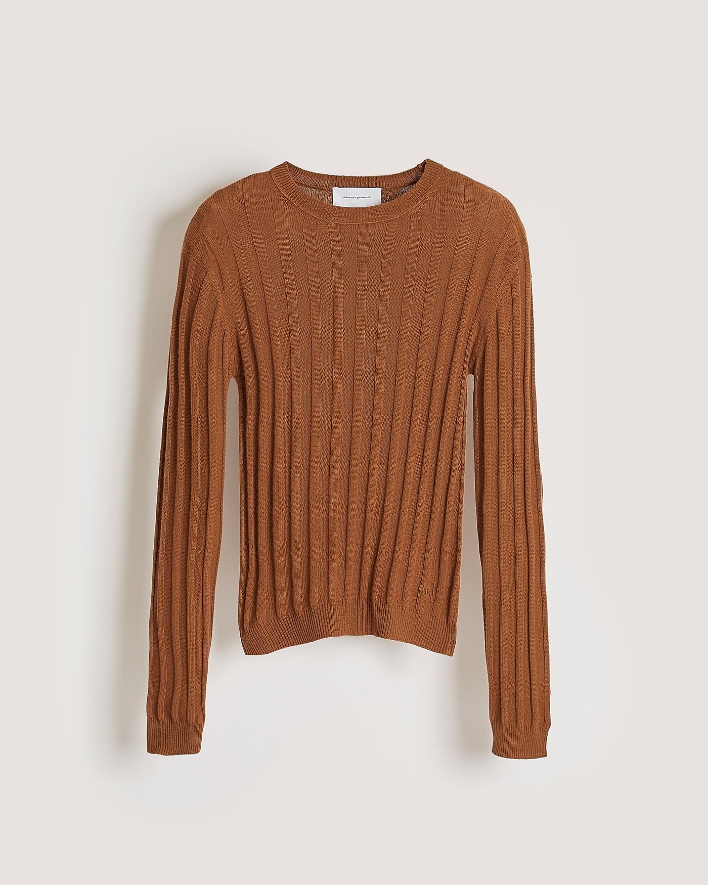 silk and cashmere ribbed sweater kawai camel