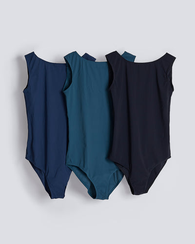 swimwear blue one piece