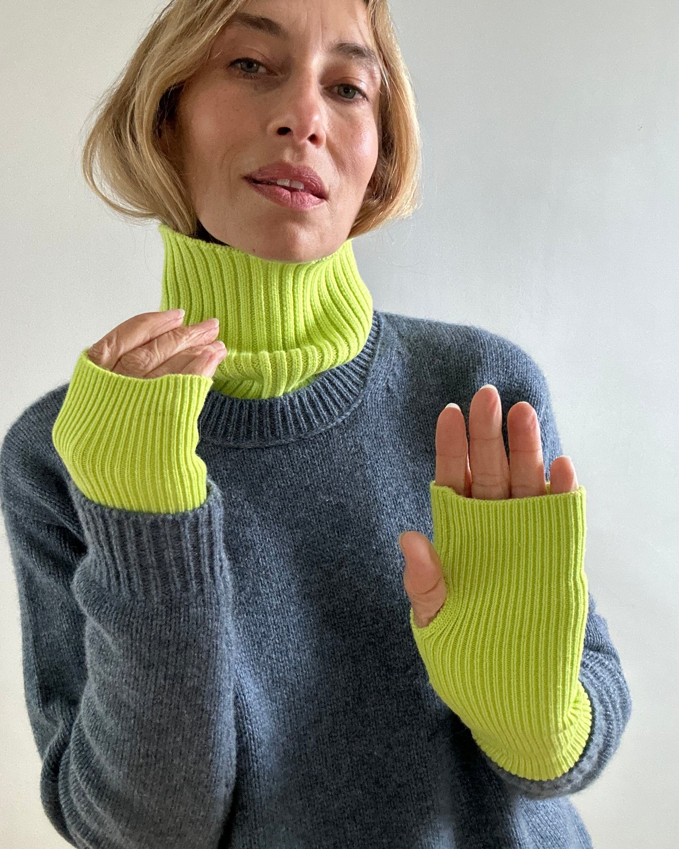Mitaines jaune fluo