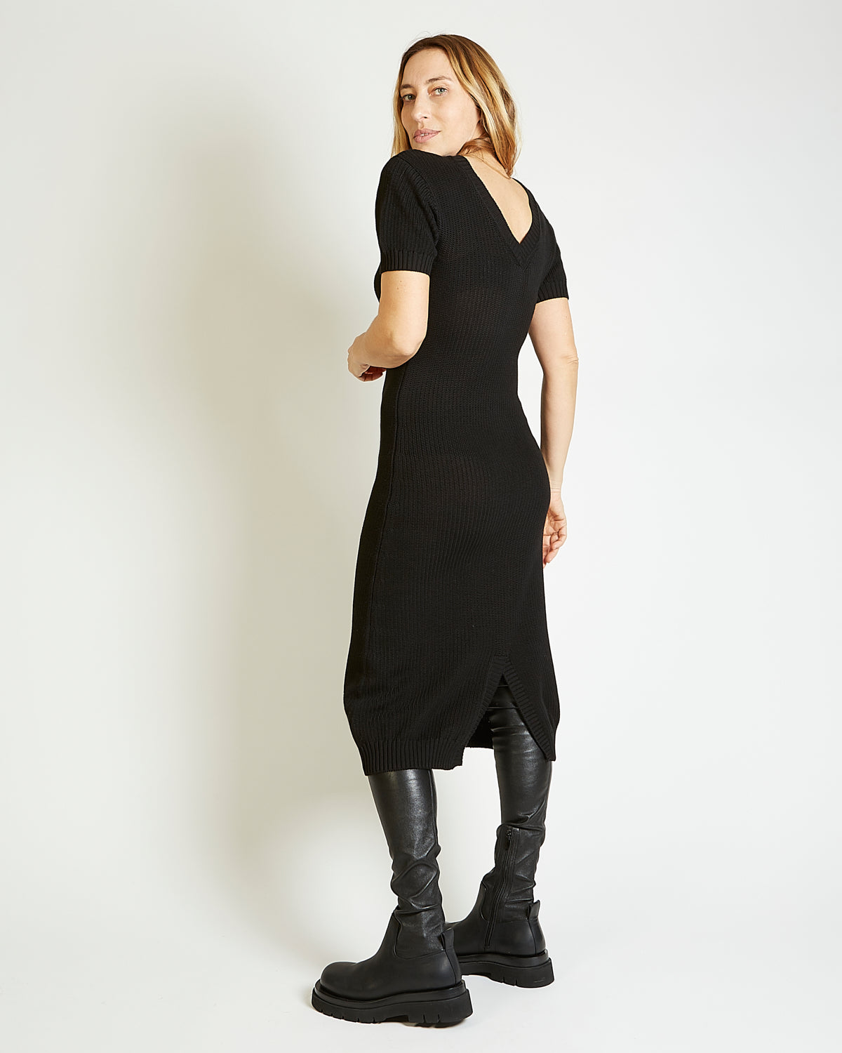 Julie black coton dress