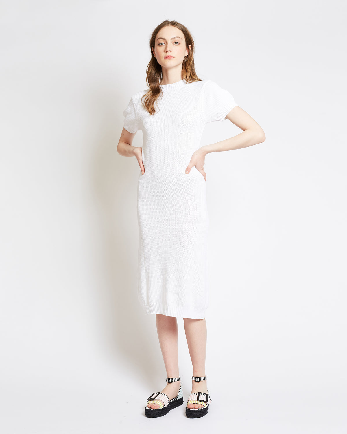 Julie white coton dress