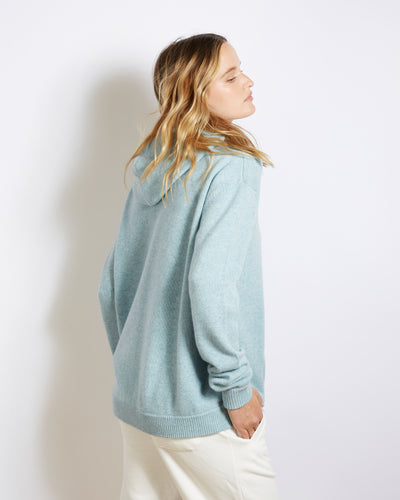 hoodie Ysag bleu ciel